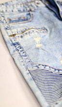 Load image into Gallery viewer, Hyper Blue Ara Biker Jean
