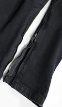 Load image into Gallery viewer, Jet Black Stack Zipper Jean
